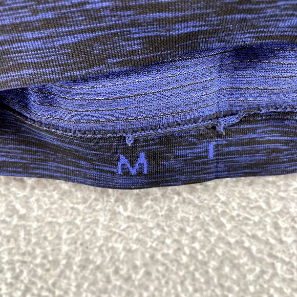 Lululemon Swiftly Tech Henley Shirt Mens Medium Blue Long Sleeve Performance Gym - Picture 10 of 13